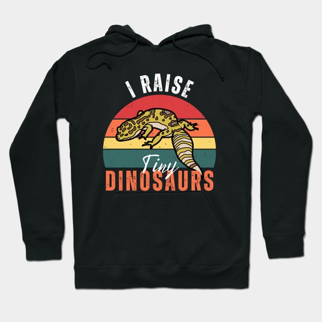 I Raise Tiny Dinosaurs Gecko Hoodie by Illustradise